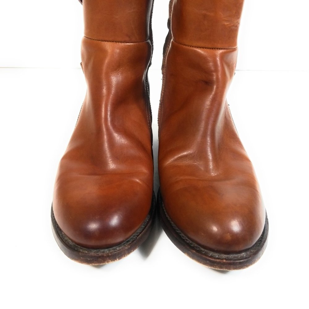 Frye Jordan Women Riding Knee Zip Up Boots 7 B_3